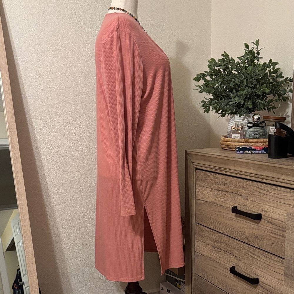 Lane Bryant Rib Open Front Overpiece - Picture 2 of 5